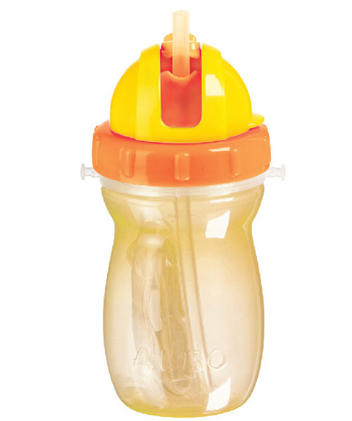 愛樂寶背帶水壺250ml黃色