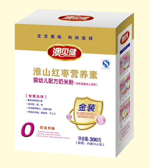 澳貝健淮山紅棗營養(yǎng)素奶米粉0段