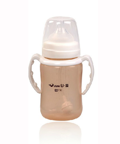 U親A369帶柄自動(dòng)奶瓶240ml白色