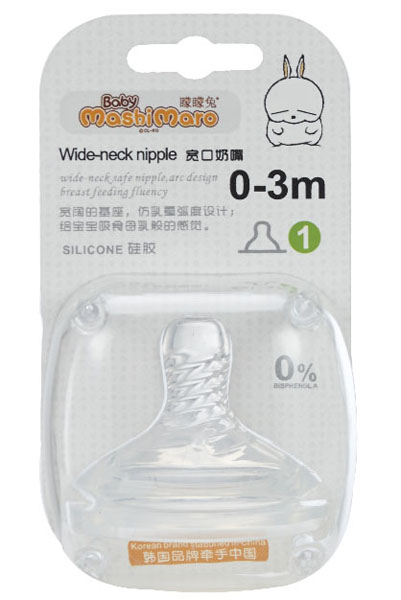 矇矇兔3D寬口奶嘴單個(gè)裝(0-3個(gè)月)