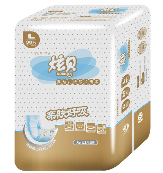 炫貝超級薄嬰幼兒紙尿片L碼30片