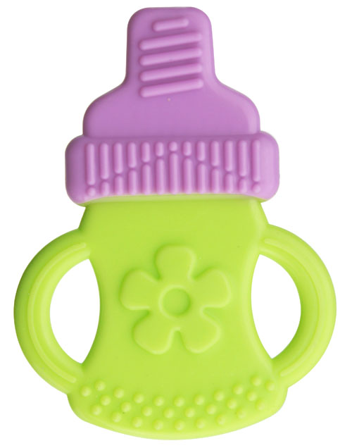 噯唯雙色奶瓶型牙膠