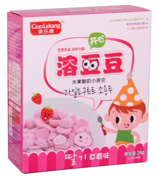 果樂(lè)康草莓味水果酸奶小溶豆