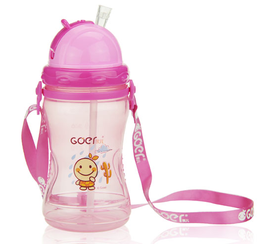 果兒運(yùn)動(dòng)吸管水壺粉色