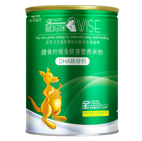 賦媽咪DHA鐵鋅鈣膳食纖維金胚芽米粉全段