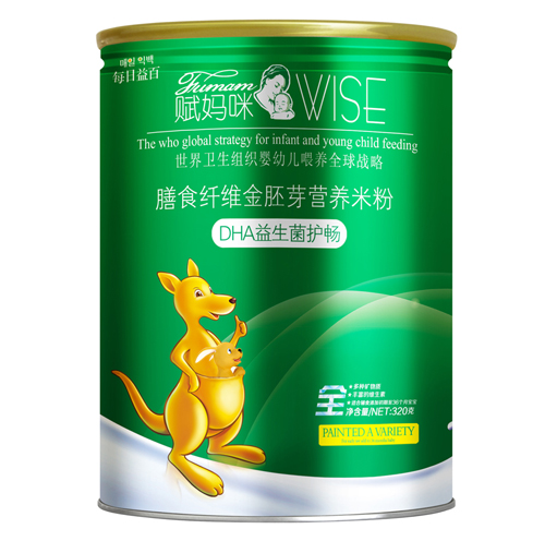 賦媽咪DHA益生元護(hù)暢膳食纖維金胚芽米粉全段