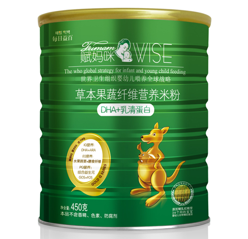 賦媽咪DHA+乳清蛋白草本果蔬纖維米粉