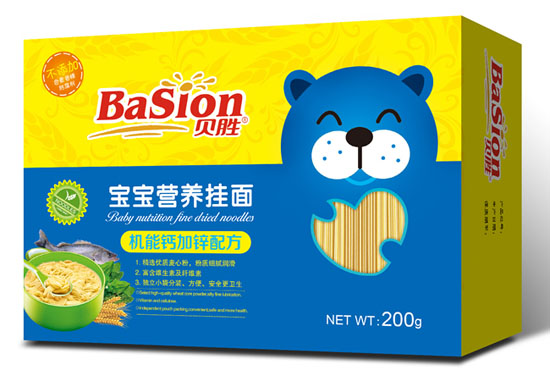 貝勝機能鈣加鋅配方寶寶營養(yǎng)掛面