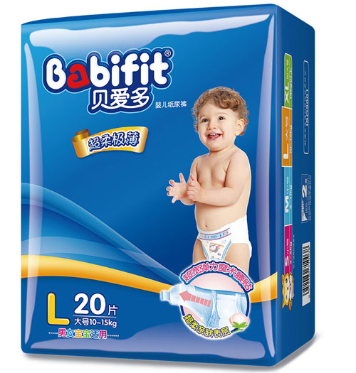 貝愛多超柔極薄紙尿褲L碼20片中包裝