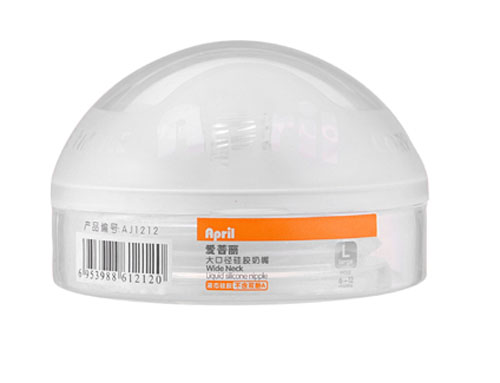 愛普麗大口徑硅膠奶嘴L碼