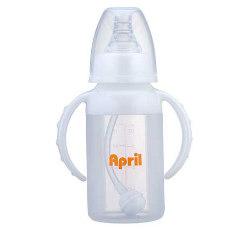 愛(ài)普麗標(biāo)口液態(tài)硅膠奶瓶120ml白色