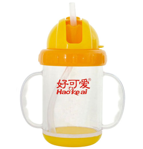 好可愛(ài)雙耳吸管學(xué)飲杯