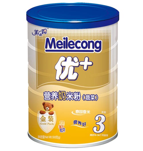 美樂聰蔬菜營養(yǎng)奶米粉3段