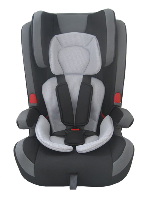 樂(lè)貝貝黑灰色兒童安全座椅