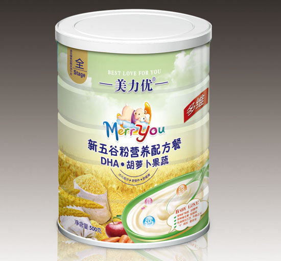 美力優(yōu)DHA胡蘿卜果蔬新五谷營養(yǎng)配方餐