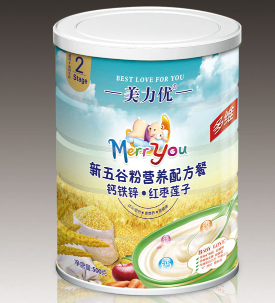 美力優(yōu)鈣鐵鋅紅棗蓮子新五谷營(yíng)養(yǎng)配方餐