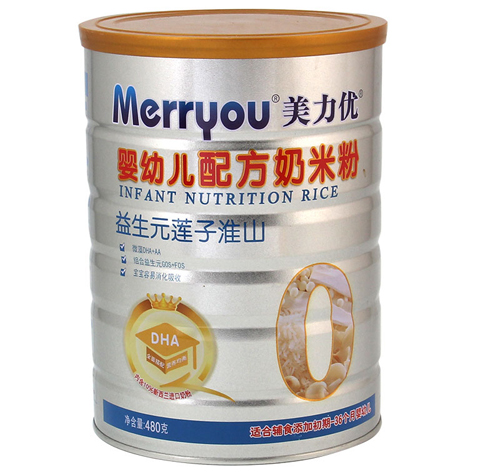 美力優(yōu)益生元蓮子淮山嬰幼兒奶米粉