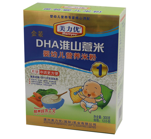 美力優(yōu)DHA淮山薏米嬰幼兒米粉1段