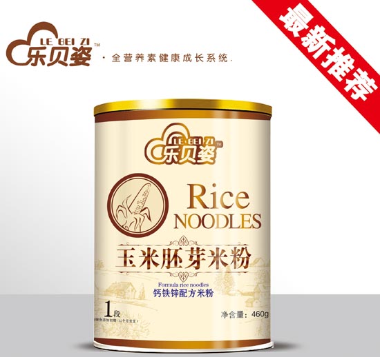 樂貝姿鈣鐵鋅玉米胚芽米粉1段