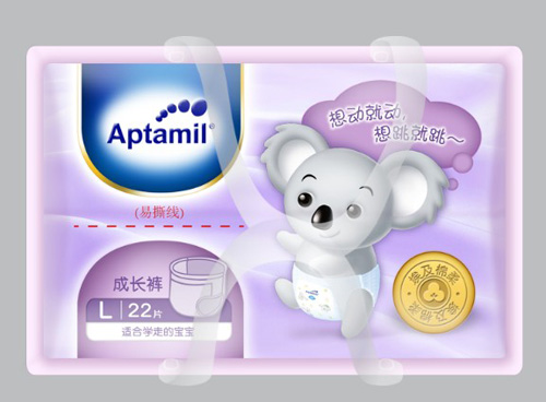 Aptamil成長(zhǎng)褲俯視圖