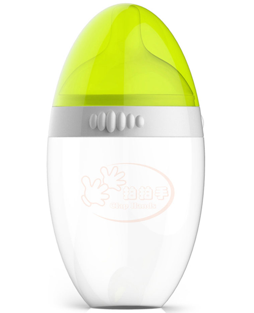 拍拍手硅膠奶瓶綠色