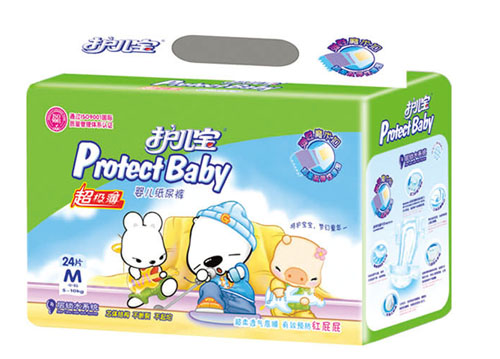 護(hù)兒寶超級(jí)薄嬰兒紙尿褲M碼24片