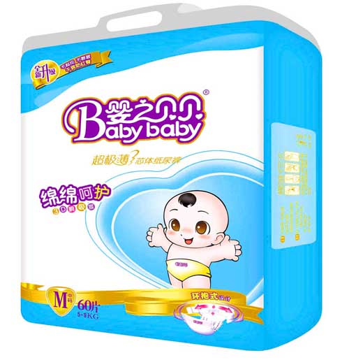 嬰之貝貝超極薄尿褲中號(hào)60片