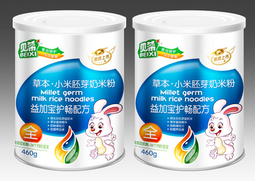 貝希益加寶護暢草本小米胚芽奶米粉