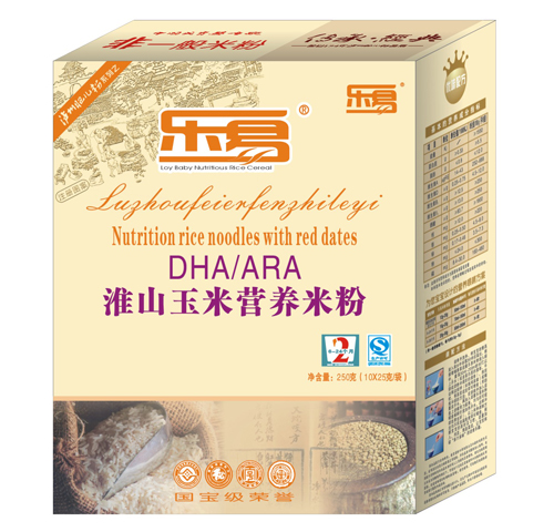 樂易淮山玉米營養(yǎng)米粉2段盒裝