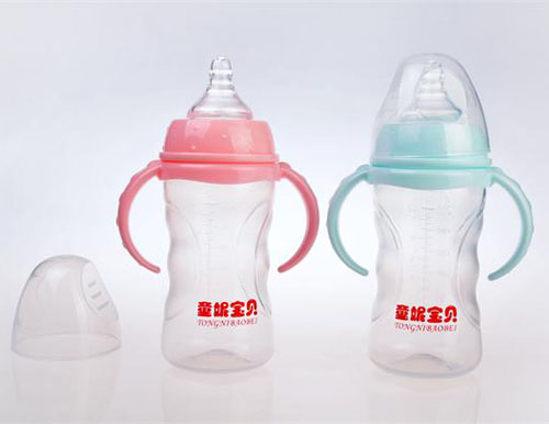 童妮寶貝帶手柄嬰兒PP奶瓶