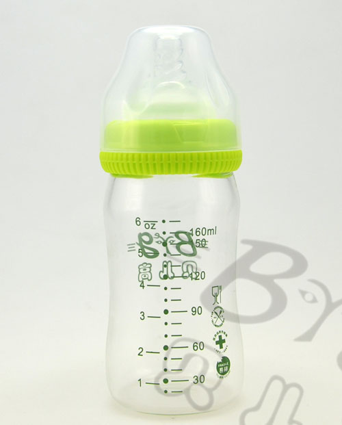 貝兒高寬口徑玻璃奶瓶160ml反面