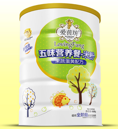 愛茵坊果蔬蛋黃五味營養(yǎng)餐米粉鐵聽