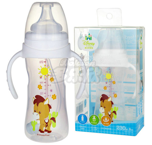 迪士尼寶寶寬口徑手柄自動(dòng)吸管奶瓶(大號)230ml