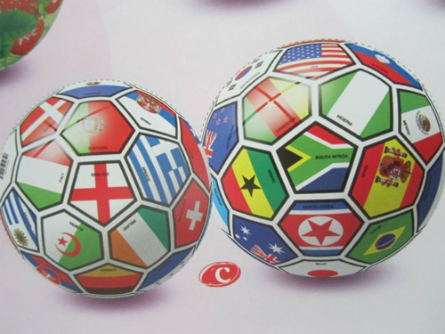 哈哈球8.5寸全印球萬(wàn)國(guó)旗充氣玩具