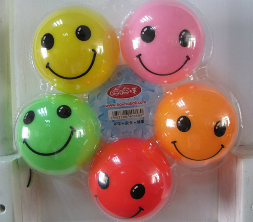 哈哈球3.5寸開心球太空版套裝充氣玩具
