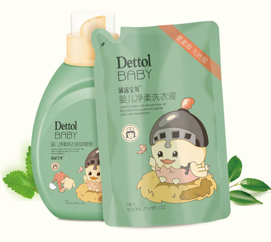 滴露寶貝嬰兒凈柔洗衣液