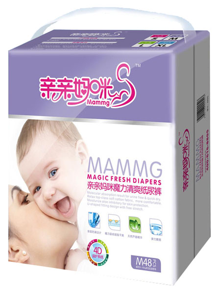 親親媽咪魔力清爽大包裝紙尿褲M48片