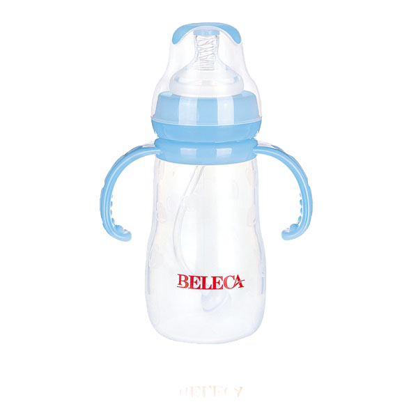 貝樂(lè)嘉藍(lán)色標(biāo)口雙柄全自動(dòng)奶瓶