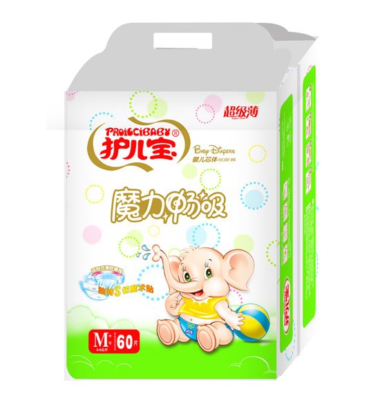 護兒寶魔力暢吸嬰兒芯體紙尿褲M碼60片大包