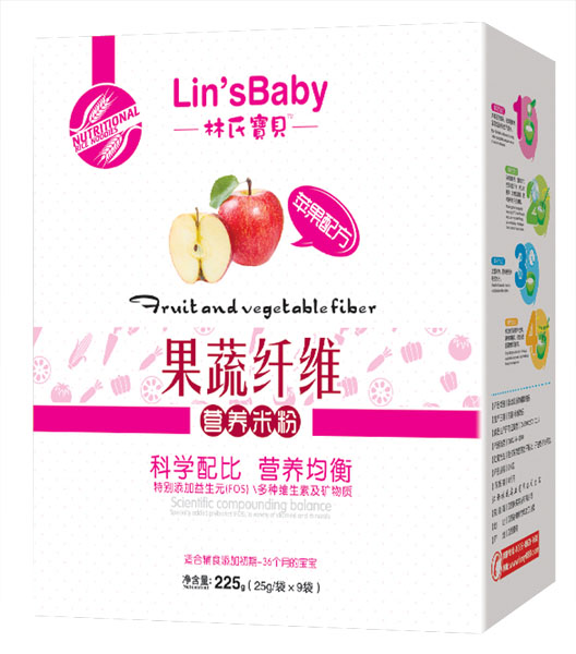 林氏寶貝蘋果果蔬纖維米粉盒裝