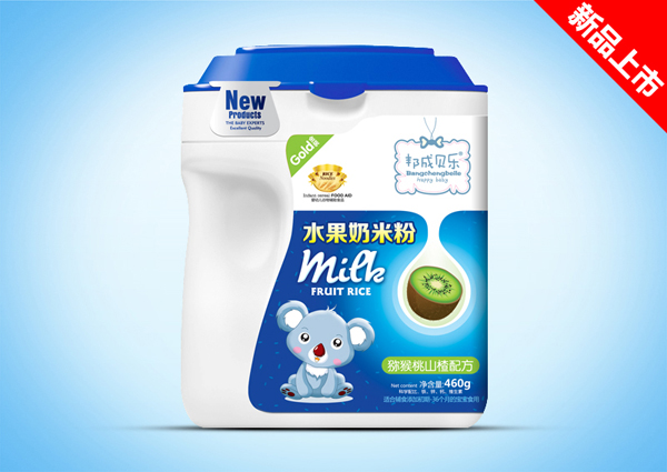 邦成貝樂獼猴桃山楂水果奶米粉桶裝