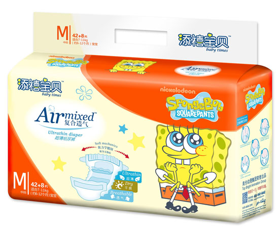 添禧寶貝復(fù)合透氣超薄紙尿褲M碼