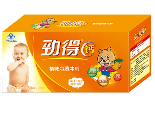 勁得鈣桔味泡騰沖劑60袋