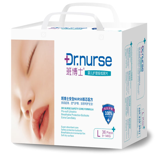 班博士嬰兒護理級紙尿片L碼36片中包
