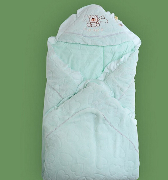 圣嬰島嬰兒包被加厚藍(lán)色