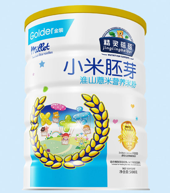 精靈蓓蓓淮山薏米小米胚芽營養(yǎng)米粉