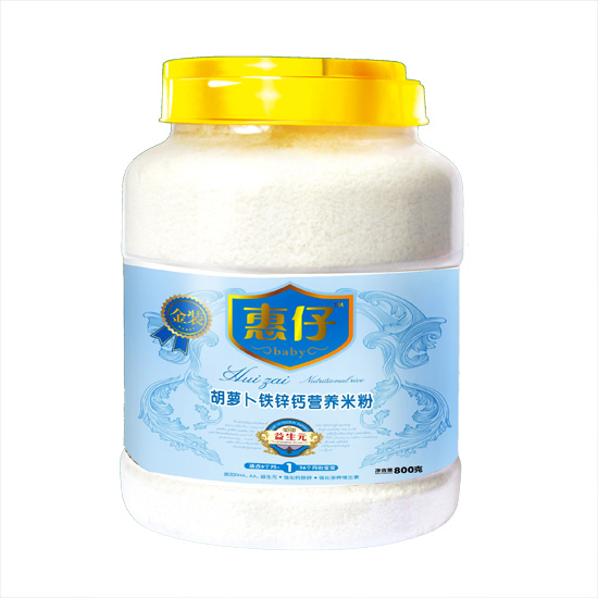 惠仔胡蘿卜鐵鋅鈣營養(yǎng)米粉瓶裝
