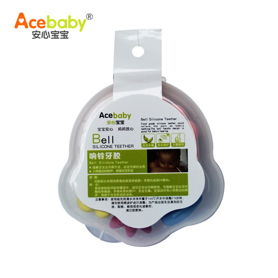 安心寶寶響鈴牙膠背面