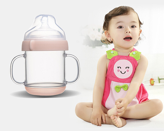 愛弗圖西180ML寬口Tritan奶瓶(粉色)