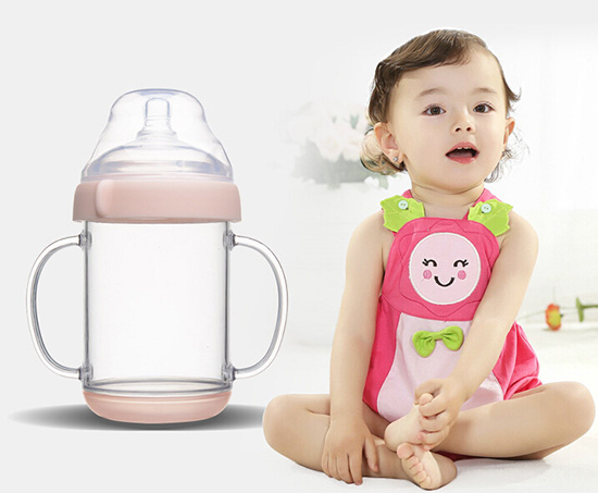 愛(ài)弗圖西240ML寬口Tritan奶瓶(粉色)